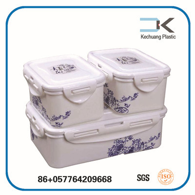 青花瓷韵，环保随行——苍南县科创塑料制品青花瓷系列塑料饭盒套装